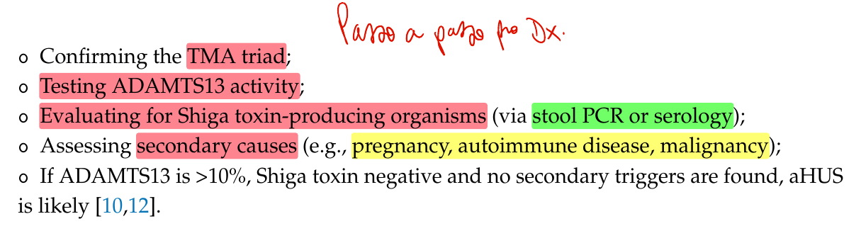 Fluxograma pra Dx SHUa